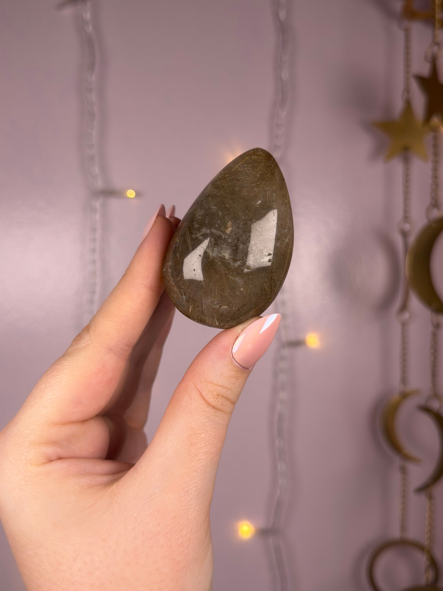 Deep Golden Rutile Lens