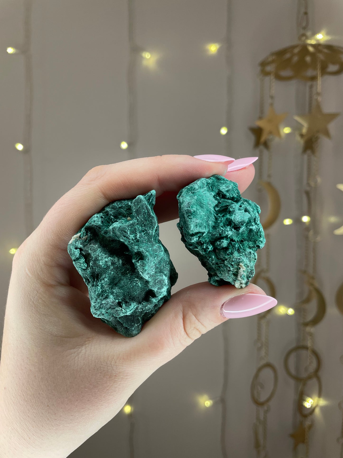 Raw Fibrous Malachite Chunk