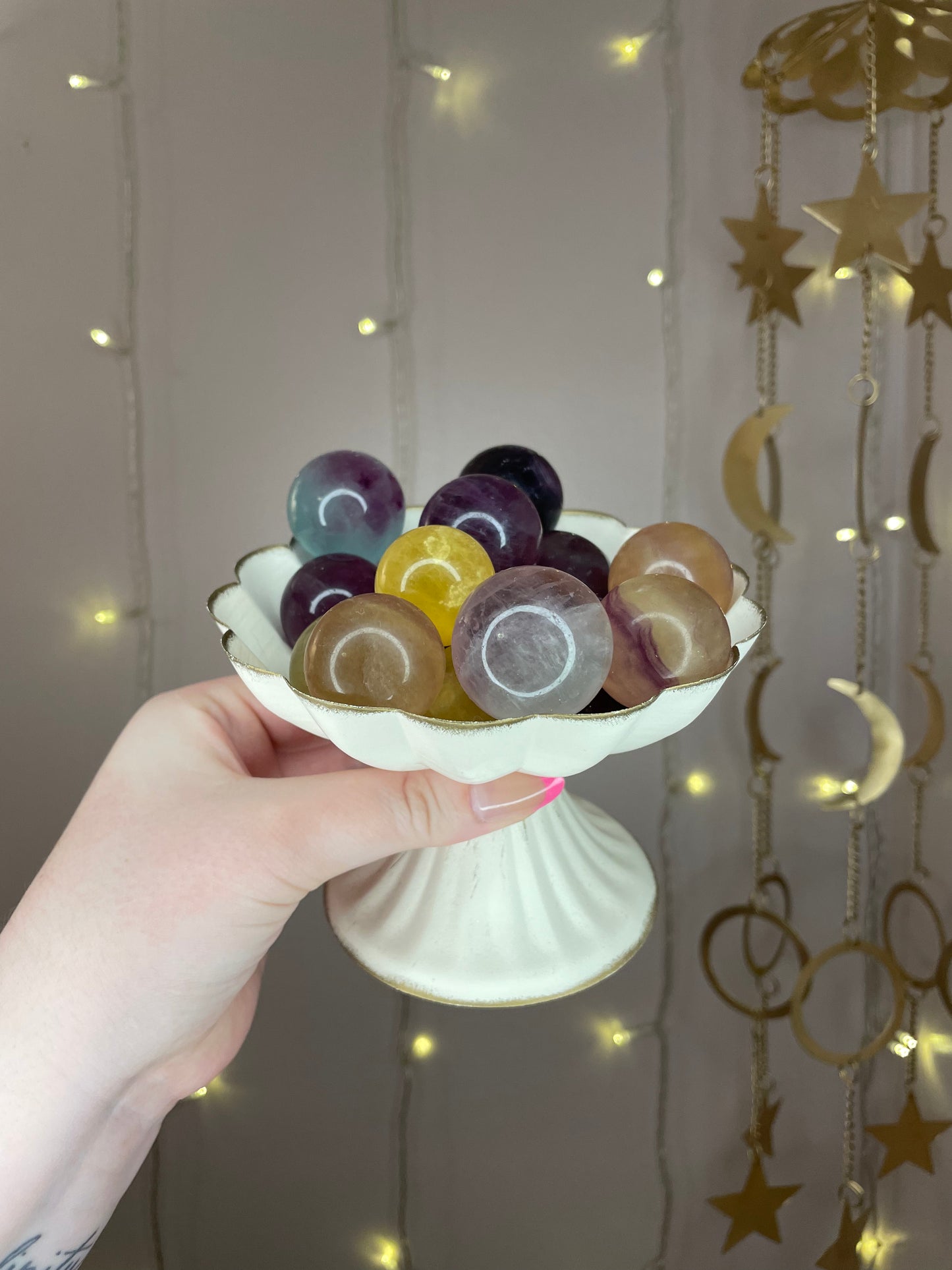 Fluorite Spheres- You Choose Color