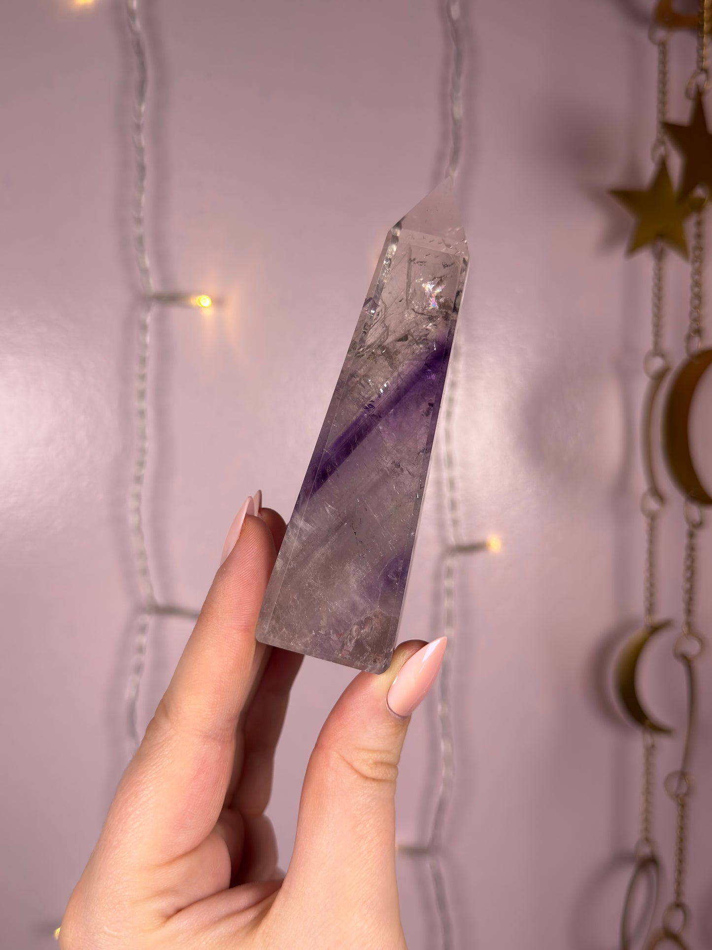 HQ Phantom Amethyst Obelisk D (rainbow filled)