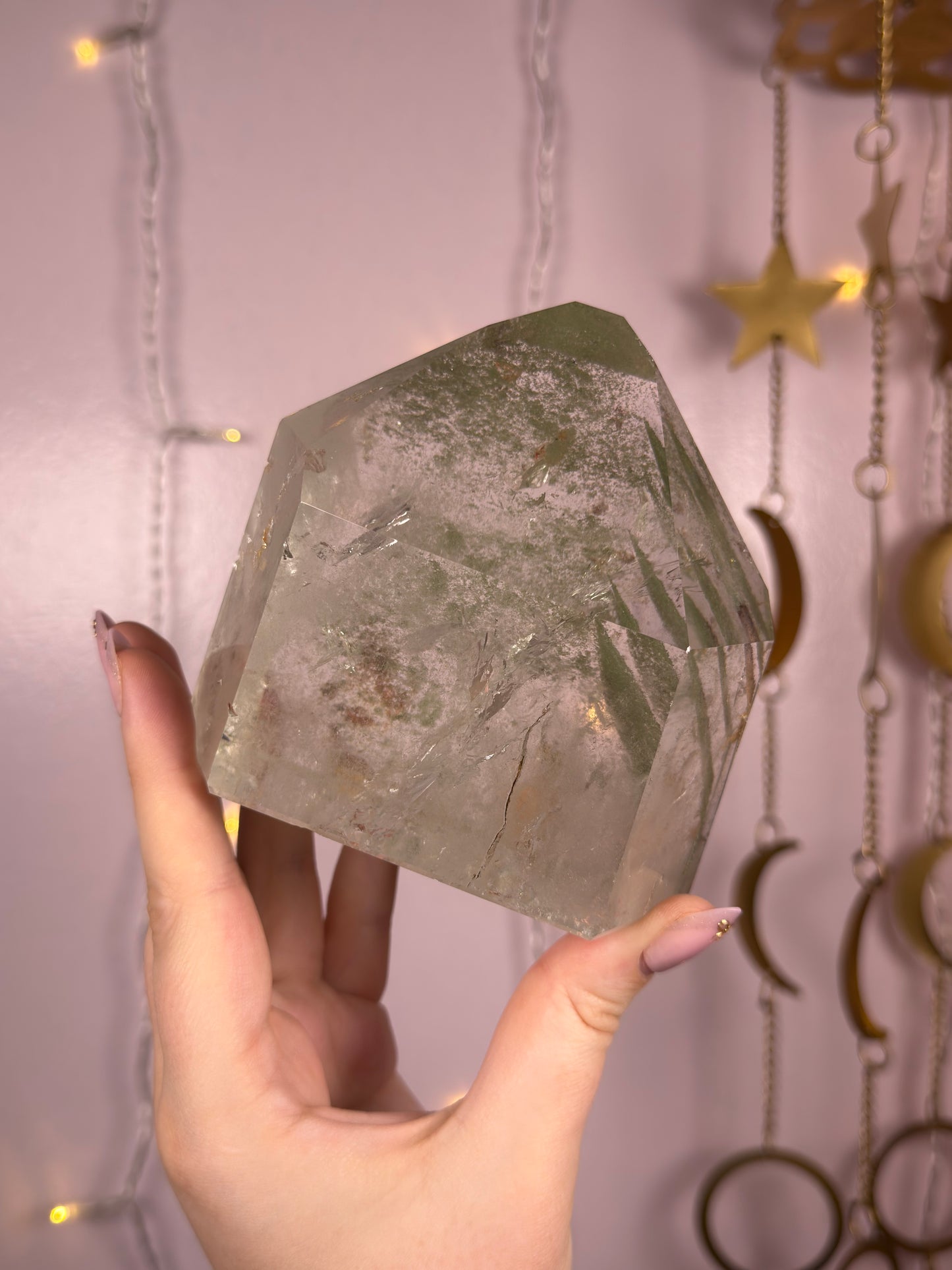 Statement Green Chlorite Tower w/ Phantoms