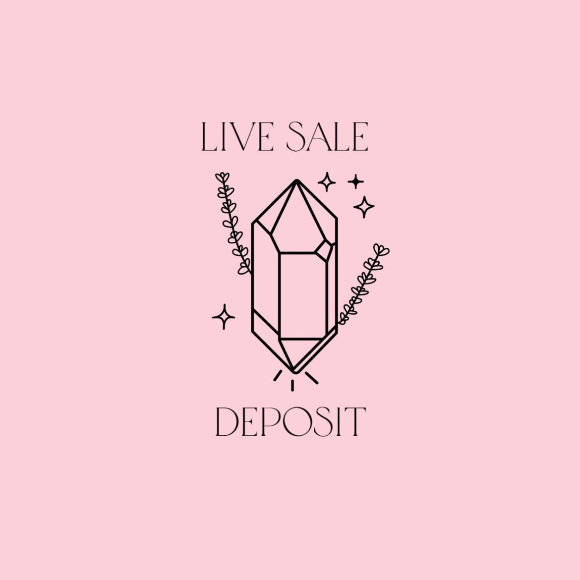 New Customer Live Sale Deposit: read the description!!