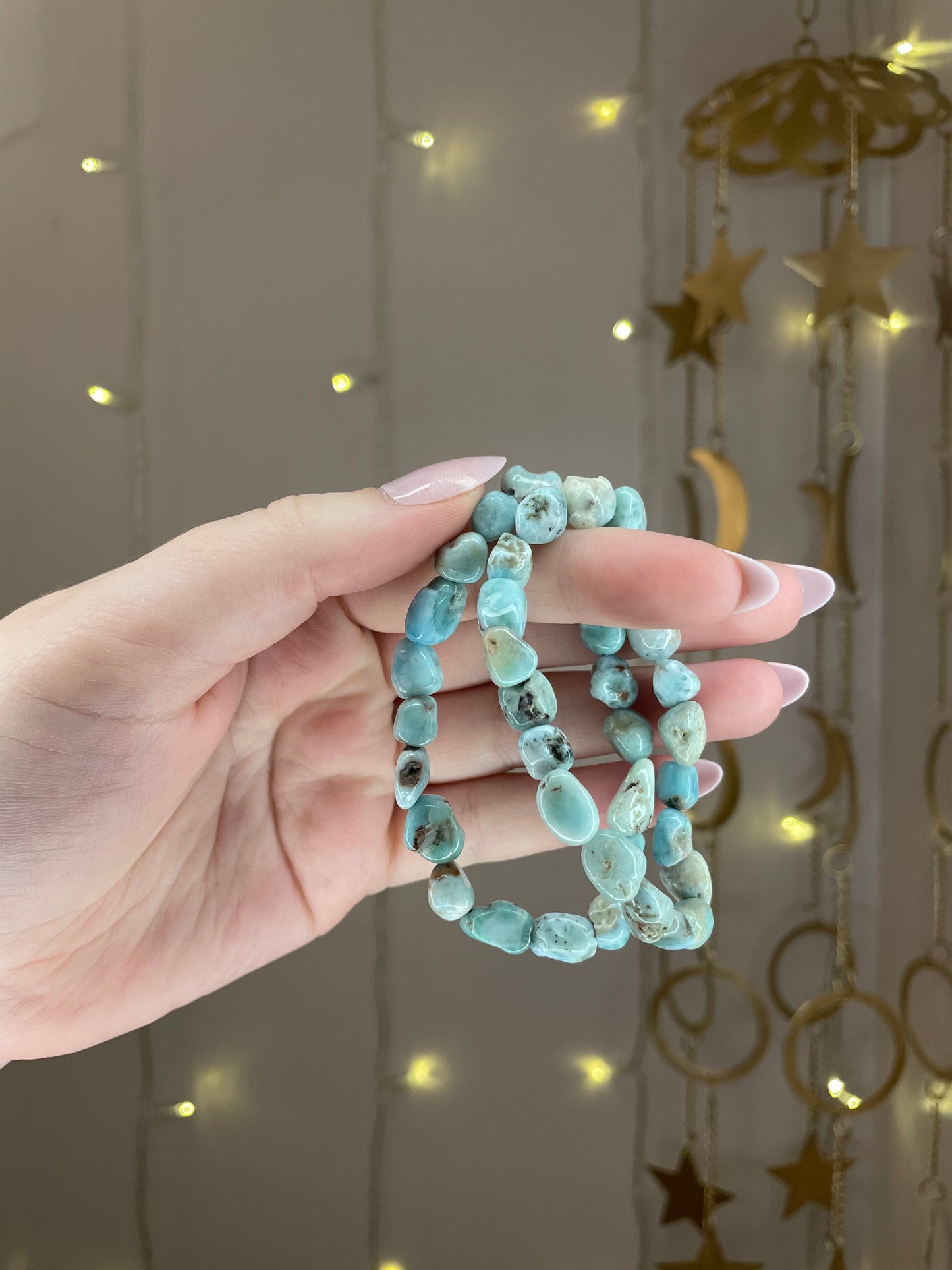 Larimar Bead Bracelet