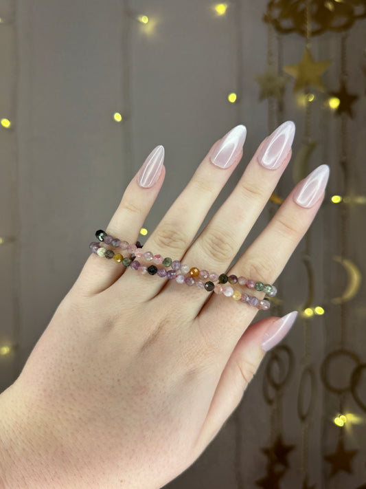 Faceted Watermelon Tourmaline Bracelet
