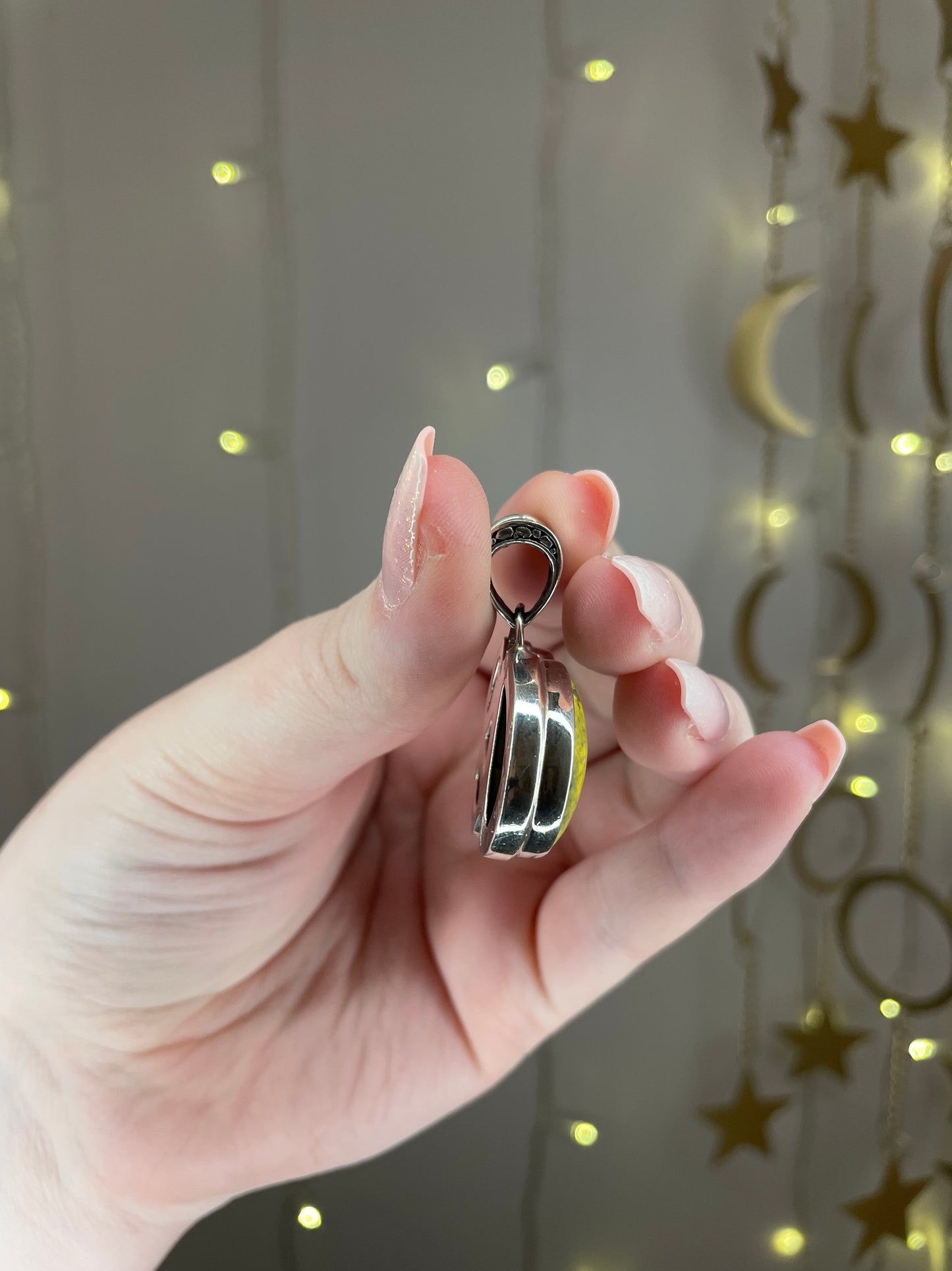 Bumblebee Jasper and Topaz Pendant