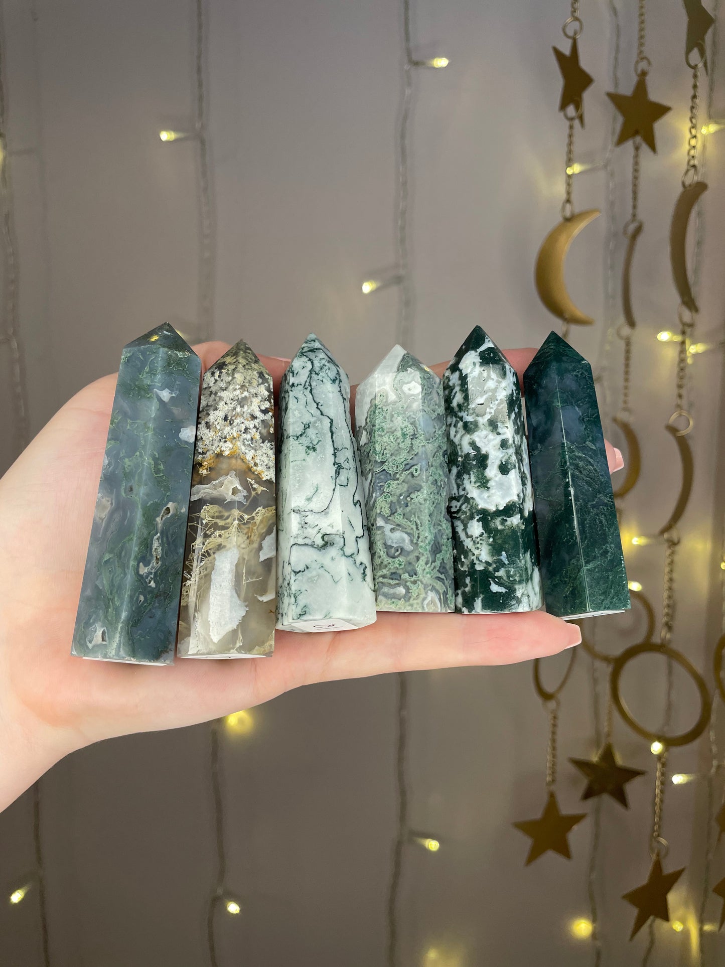 Moss Agate Towers- You Choose