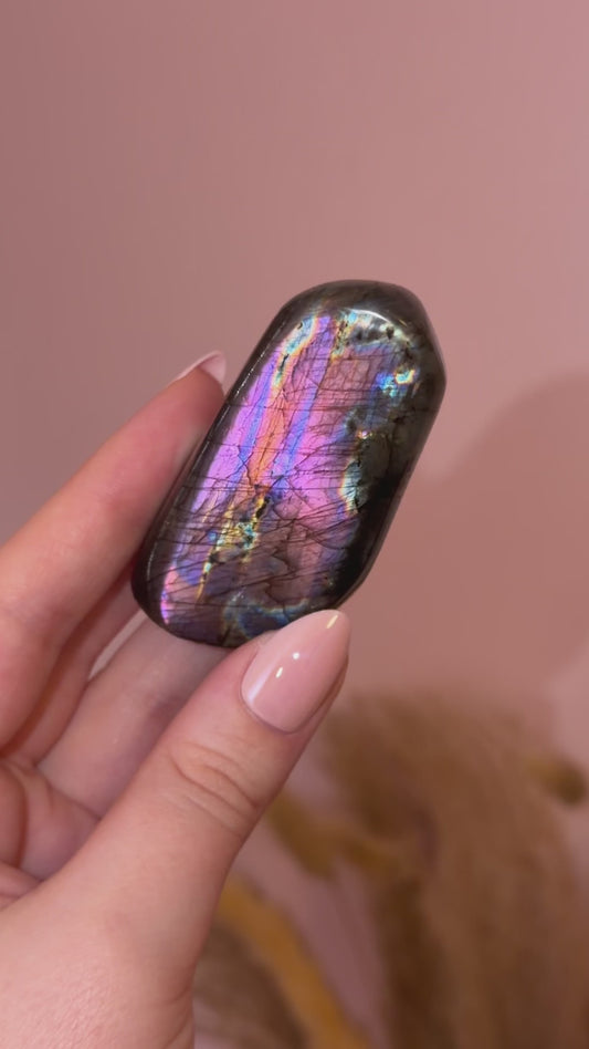 Purple/Pink/Blue Labradorite Freeform HQ