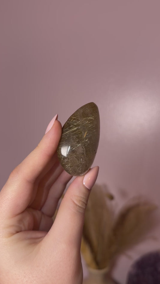 Deep Golden Rutile Lens