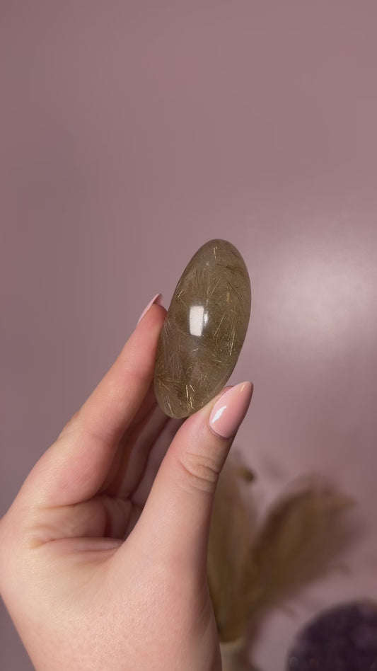 Deep Golden Rutile Lens