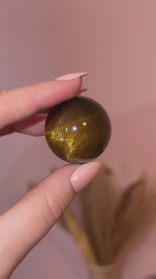 Gold Tigers Eye Sphere 10B