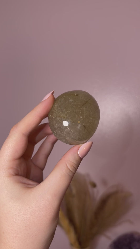 Gold/Silver Rutile Lens