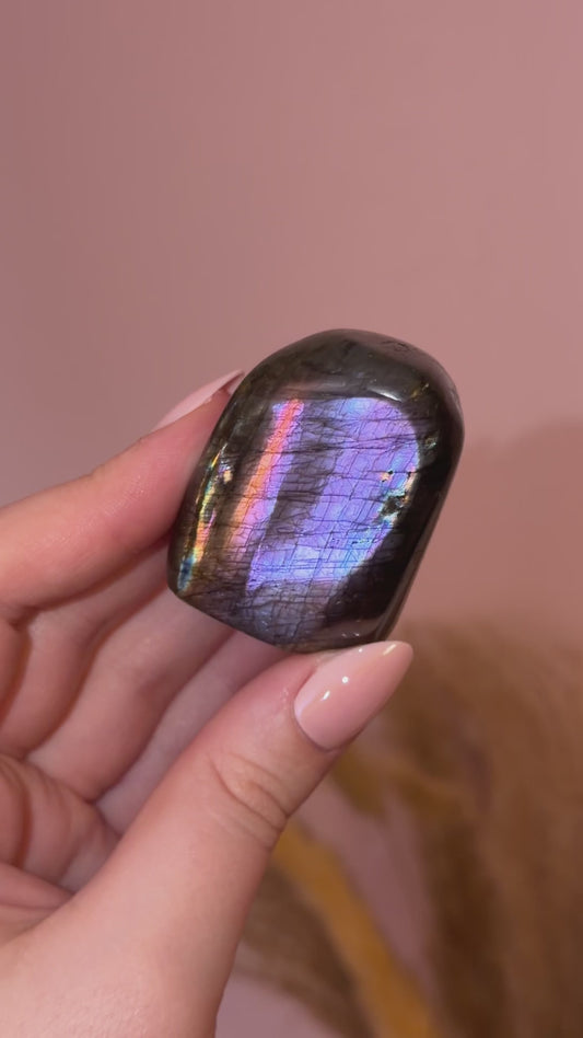 Purple/Blue/Orange Labradorite Freeform HQ
