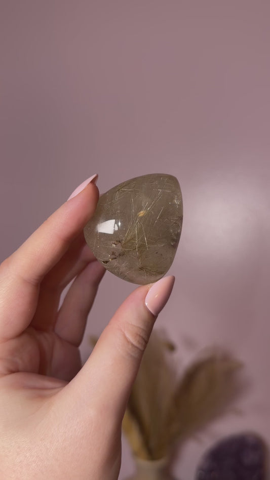 Gold/Silver Rutile x Garden Quartz Lens