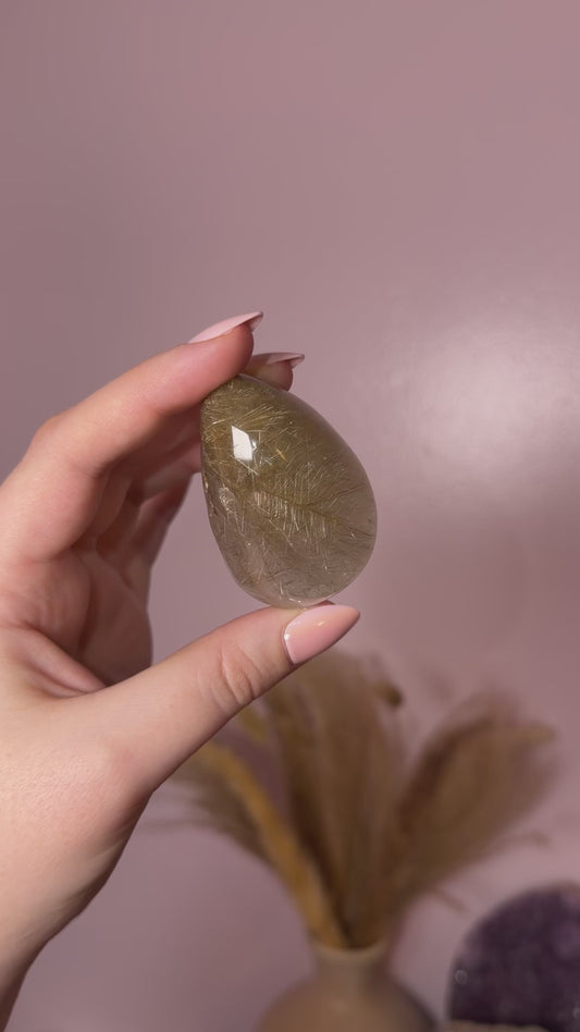 Beautiful Golden Rutile Lens