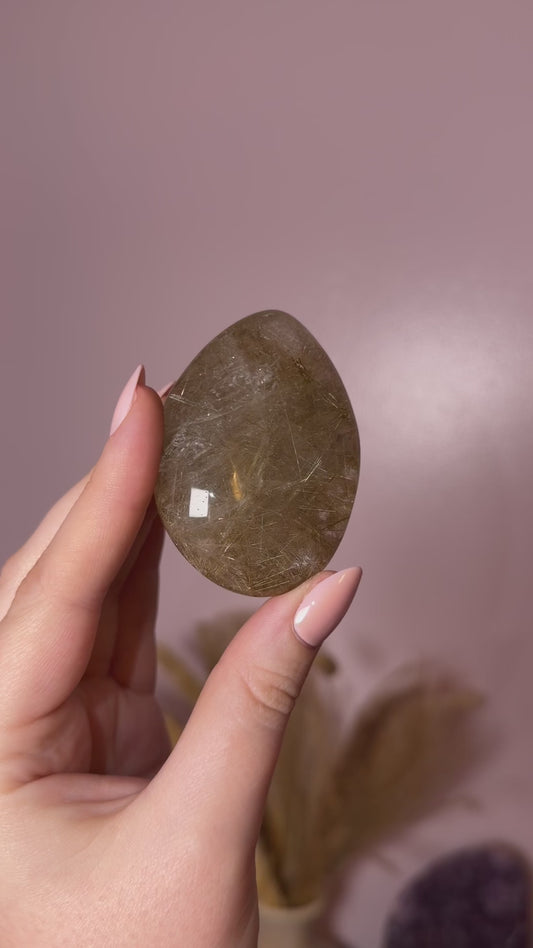 Deep Golden Rutile Lens